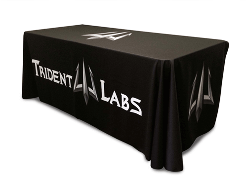 Custom Printed Table Covers for Trade Show & Event Displays | Trident Labs Company Product | Giant Printing Table Cover Displays