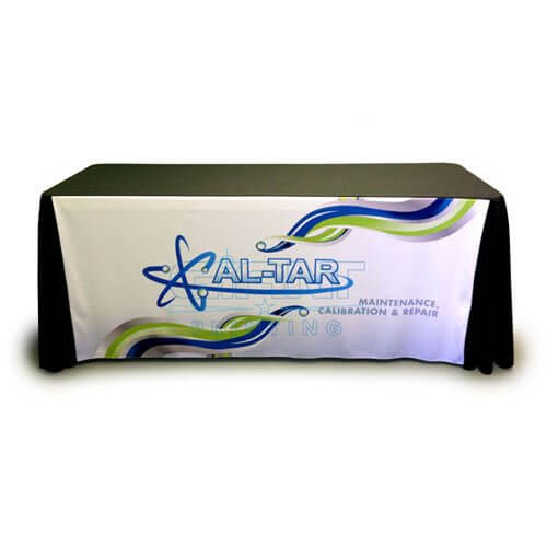 Custom Printed Table Covers & Table Runners for Trade Show & Event Displays | Al-Tar Company Product | Giant Printing Table Cover Displays