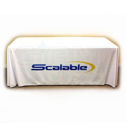 Custom Printed Table Covers & Table Runners for Trade Show & Event Displays | Scalable Company Product | Giant Printing Table Cover Displays