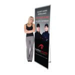 Silver L Pro Banner Display | Custom Pull-Up Banner Displays | Custom Printed Fabrics | Trade Show Displays & Promotional Products | Austin, Texas Printing | Giant Printing