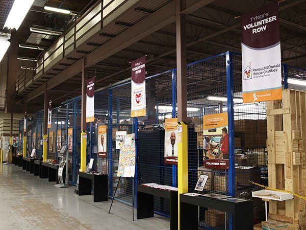 Fabric Banner | TyRex Volunteer Row | Warehouse | Trade Show Displays & Promotional Products | Giant Printing